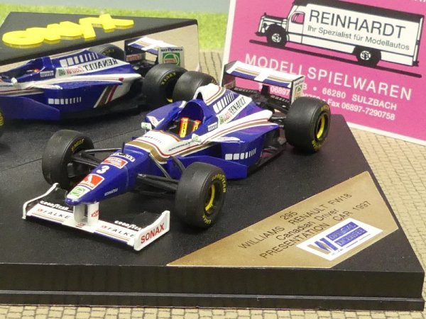1/43 Onyx Williams Renault FW18 #3 Canadian Driver Presentation Car 1997