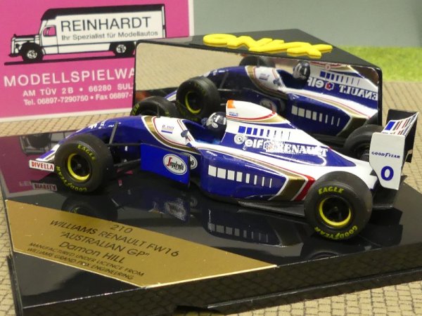 1/43 Onyx Williams Renault FW16 #0 Australien GP Damon HILL 210
