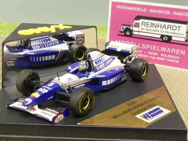 1/43 Onyx Williams Renault FW17 #5 Damon HILL 235