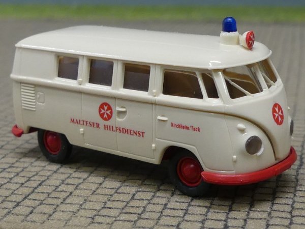 1/87 Brekina # 0714 VW T1 b Malteser Hilfsdienst Kirchheim Teck
