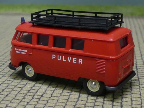1/87 Brekina # 0730 VW T1 b Feuerwehr Wien Neudorf PULVER