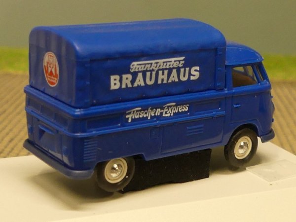1/87 Brekina # 0703 VW T1 b Frankfurter Brauhaus Plane PC-Box