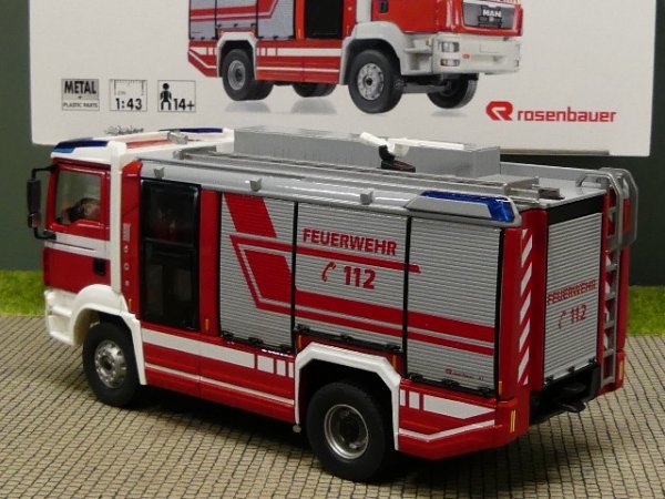 1/43 Wiking MAN TGM Feuerwehr Rosenbauer AT LF 0431 97 7497