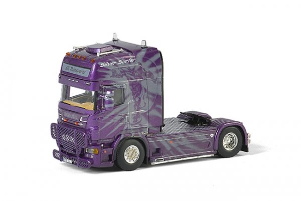 1/50 WSI Scania R Topline 4x2 ML Transporte Silver Surfer 2-Achs ZM 01-1809