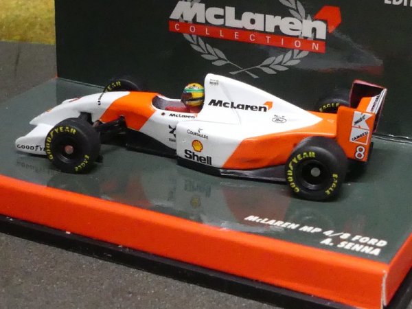 1/64 Minichamps McLaren MP 4/8 Ford Ed.2 A. Senna #8 530 936408