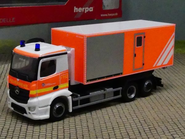 1/87 Herpa MB Antos Wechsellader-LKW – Freiwillige Feuerwehr Norderstedt 094450
