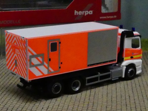 1/87 Herpa MB Antos Wechsellader-LKW – Freiwillige Feuerwehr Norderstedt 094450