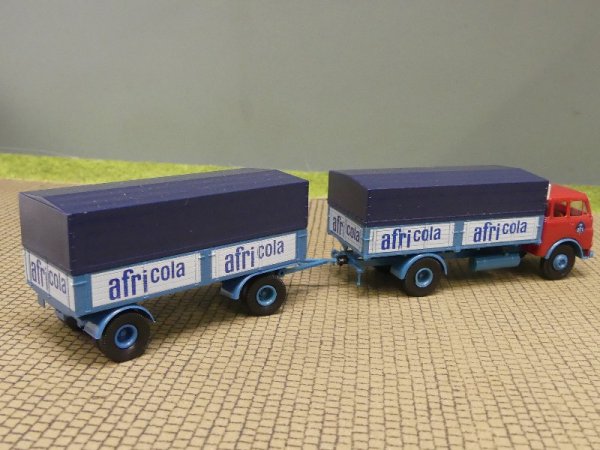 1/87 Brekina MAN 10.212 afri cola Planen Hängerzug 78354