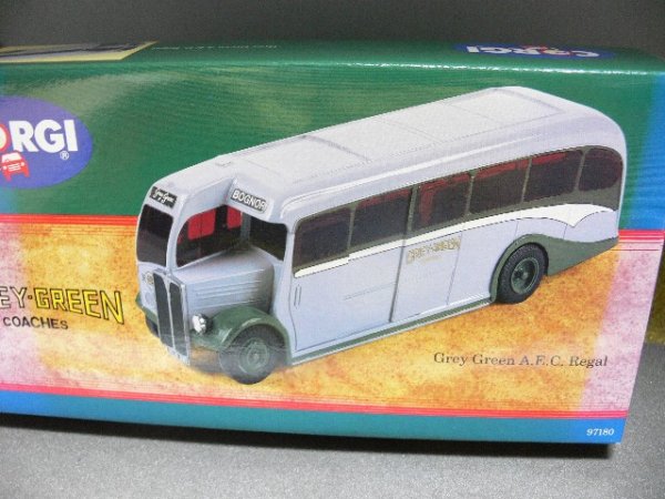 1/50 Corgi A.E.C. Regal Grey Green Coaches USA 97180
