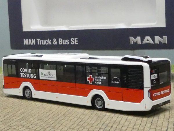 1/87 Rietze MAN Lions City DRK COVID TESTUNG