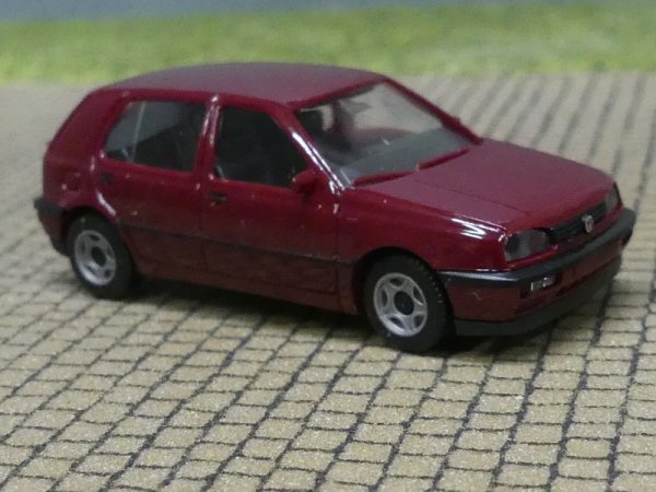 1/87 Herpa VW Golf III 4türig weinrot 021098