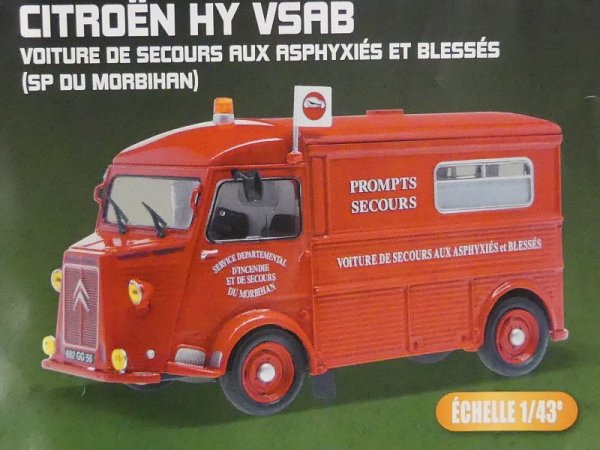 1/43 IXO Citroen HY VSAB Pompiers Feuerwehr KL004