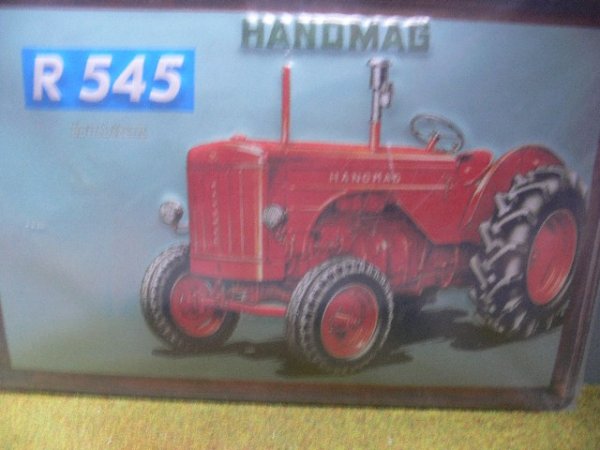 Blechschild Hanomag R 545 30 x 20 cm