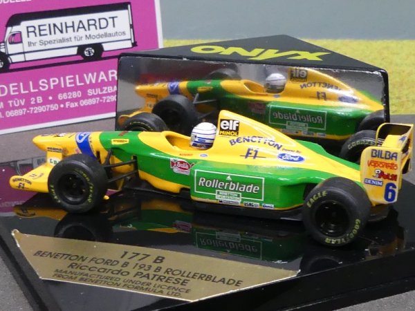 1/43 Onyx Benetton Ford B 193 Rollerblade R. PATRESE 177 B