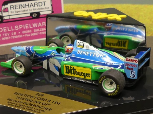 1/43 Onyx Benetton Ford B194 Australien GP Michael SCHUMACHER 208