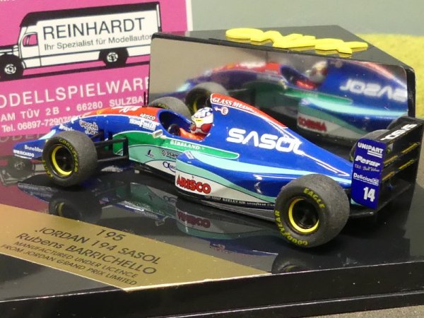 1/43 Onyx Jordan 194 Sasol Rubens BARRICHELLO 195