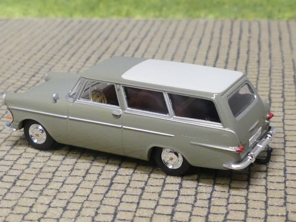 1/87 Brekina Opel Rekord P2 Caravan grüngrau 20118