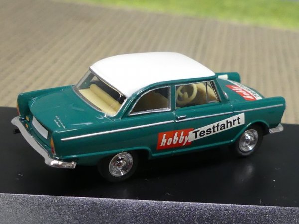 1/87 Brekina DKW Junior de Luxe hobby Testfahrt