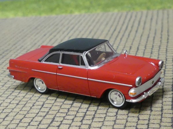 1/87 Brekina Opel Rekord P2 Coupe rot Dach schwarz 20120