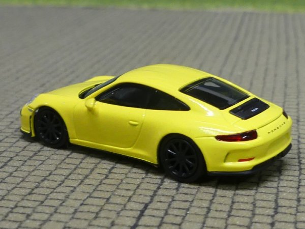 1/87 Minichamps Porsche 911 R 2016 gelb Räder schwarz 870 066224