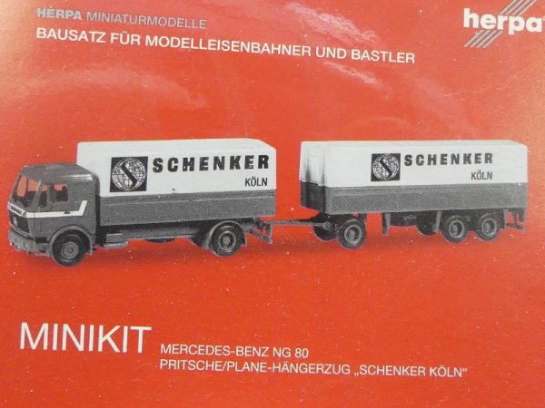 1/87 Herpa Minikit MB NG 80 Schenker Köln Pr/Pl-HZ 013369