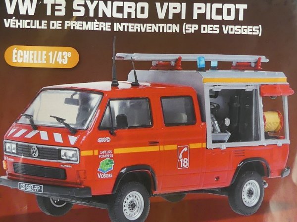 1/43 IXO VW T3 SYNCRO Pompiers Feuerwehr KL009