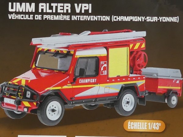 1/43 IXO UMM ALTER VPI Pompiers Feuerwehr KL015