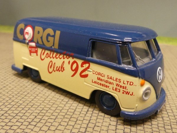 1/43 Corgi VW T1 Collector Club '92 Sondermodell Kasten