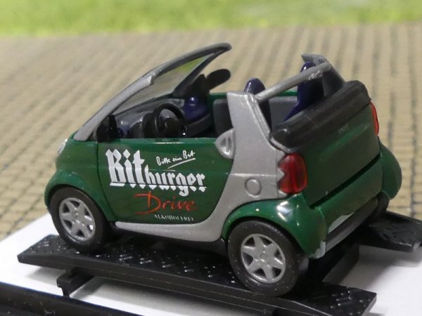 1/87 Busch Smart Fortwo Cabrio Bitburger