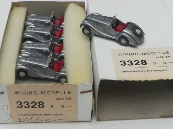 1/87 Wiking Händlerpackung BMW 328 Cabrio silber 5 Modelle 3328 3
