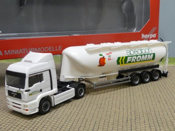 1/87 Herpa MAN TGX LX Spedition Fromm Silo-Sattelzug 150194