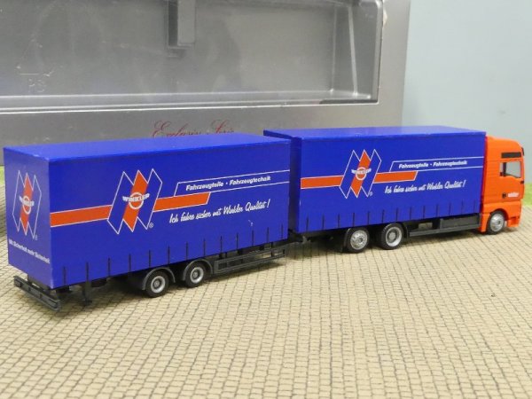 1/87 Herpa MAN TGX XXL Winkler Fahrzeugteile Gardienenplanen-Hängerzug