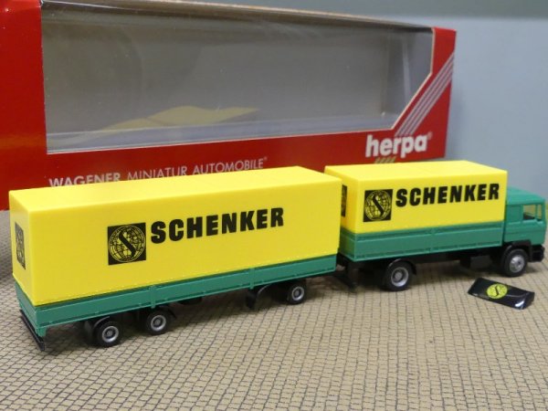 1/87 Herpa MAN F90 Schenker Transmaximal Hängerzug 859185