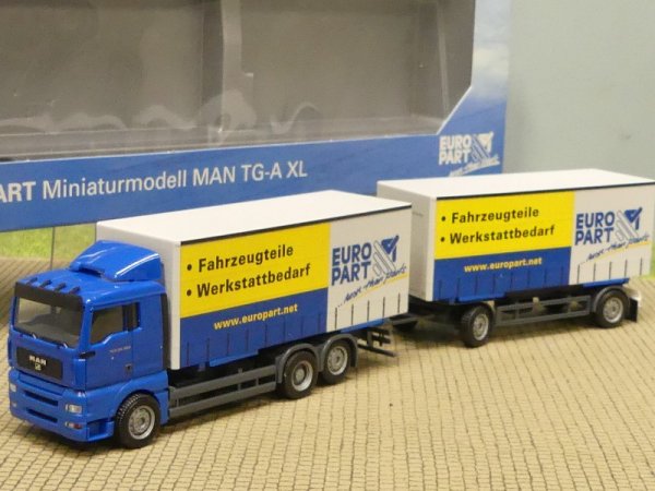1/87 Herpa MAN TGA XL EUROPART Gardinenplanen-Wechsel-HZ