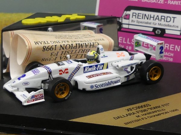1/43 Onyx Dallara F398 KWIK FIT M. Haberfeld British F3 Champion 1998 XFC99003
