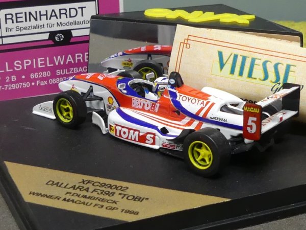 1/43 Onyx Dallara F398 TOBI P. Dumbreck Winner Macau F3 GP 1998 XFC99002