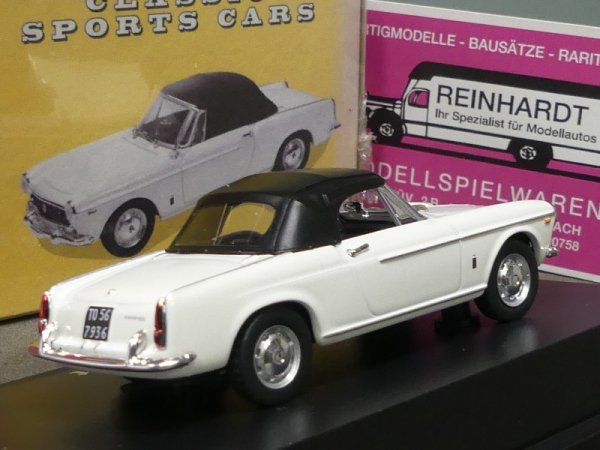 1/43 Atlas Fiat 1500 Cabrio geschlossen weiss