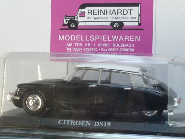 1/43 Citroen DS 19 schwarz Dach weiss in Blister-VP