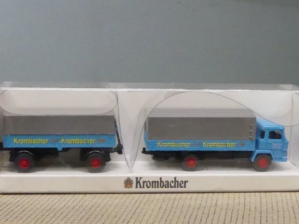 1/87 Wiking Magirus Deutz 100 Krombacher Pils Planen-HZ 2639