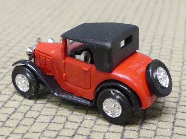 1/87 Brekina BMW Dixi Cabrio geschlossen rot, Felgen Chrom