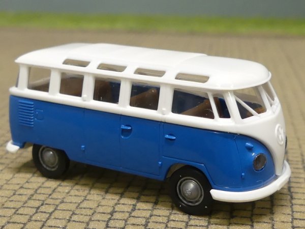 1/87 Brekina # 1640 VW T1 Samba weiß/blau 31824