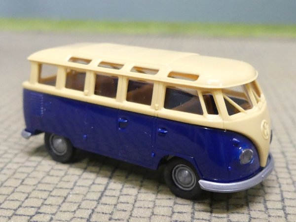 1/87 Brekina # 1604 VW T1 Samba beige/dunkelblau 31824