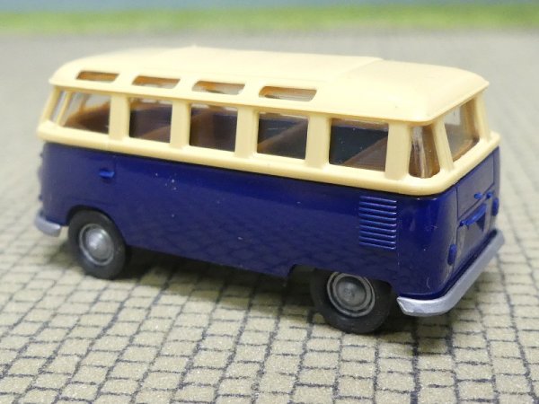 1/87 Brekina # 1604 VW T1 Samba beige/dunkelblau 31824