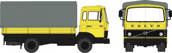 1/87 Brekina Volvo F 613 Pr/Pl gelb 34750