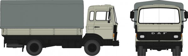 1/87 Brekina DAF F 900 Pr/Pl grau 34801