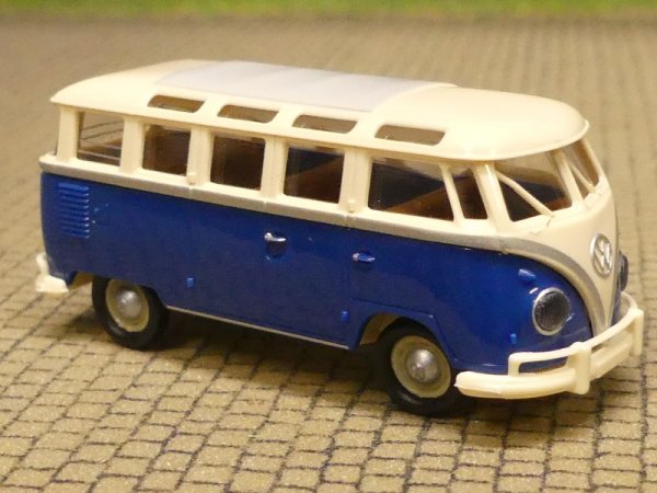 1/87 Brekina VW T1 Samba hellelfenbein/enzianblau 31854