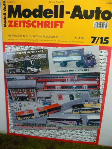 Modell Auto Zeitschrift MAZ 2015/7 Juli 2015