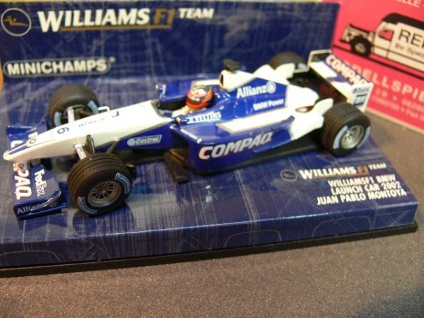 1/43 Minichamps Williams F1 BMW Launch Car 2002 Juan Pablo Montoya 400020096