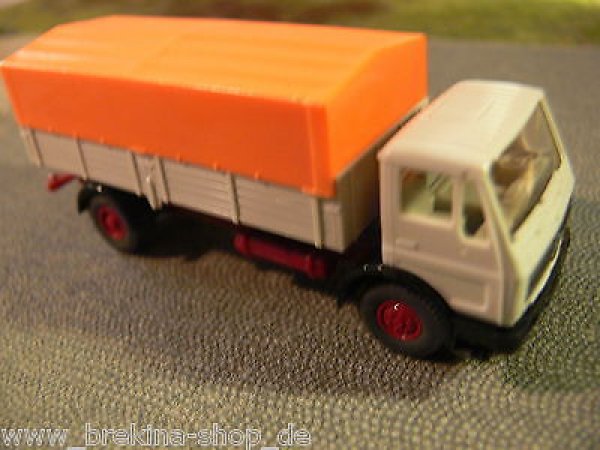 1/87 Wiking MB 1617 Pritsche/Plane weißgrau/orange 420 2 A