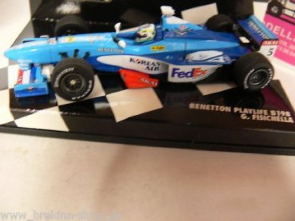 1/43 Minichamps Benetton Playlife B198 Fisichella 1998 430980005